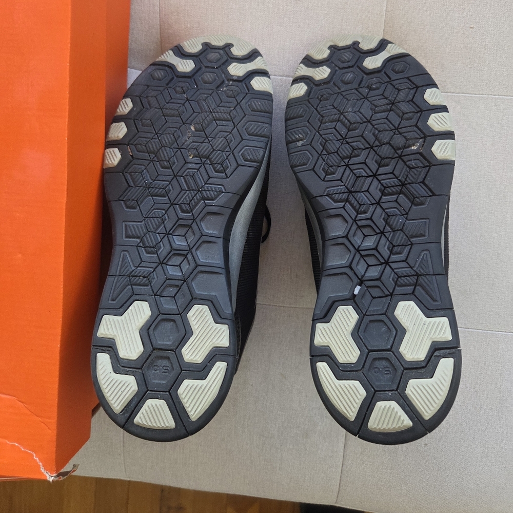 Nike Free 5.0 Black Metallic Sneakers Womens 7.5 TR Fit 5 Chic Athleisure Shoes - Picture 11 of 14